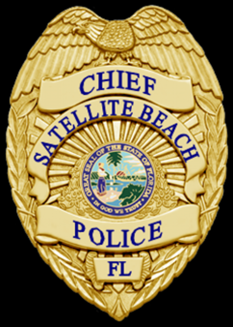 SATELLITE BEACH CHIEF BADGE.